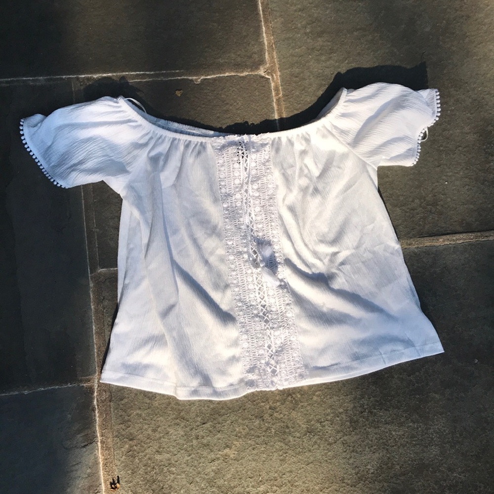 Off the shoulder peasant top